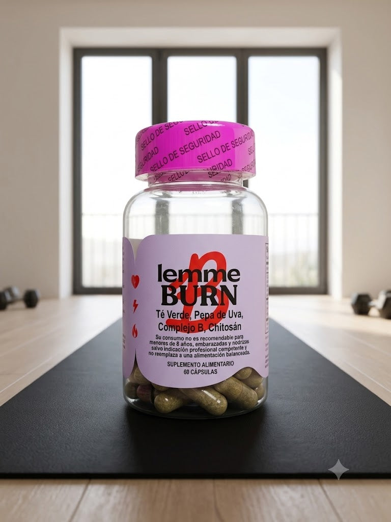 Lemme Burn · Apoyo al metabolismo · Vegano y sin gluten