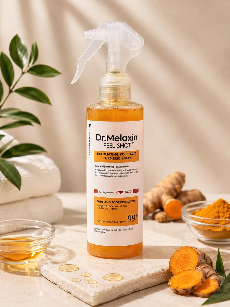 Envase en spray de Dr. Melaxin Peel Shot PS, exfoliante corporal de 200 mililitros