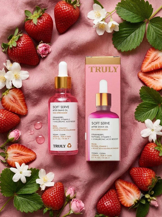 Truly Soft Serve · Aceite after shave con fresa · 50 ml